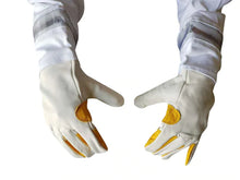 Load image into Gallery viewer, Oz Armour Extra Strength Professional Quality Gauntlet Beekeeping Gloves
